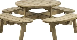 Piknik-pöytäryhmä Brafab Hasslebro, Ø208cm
