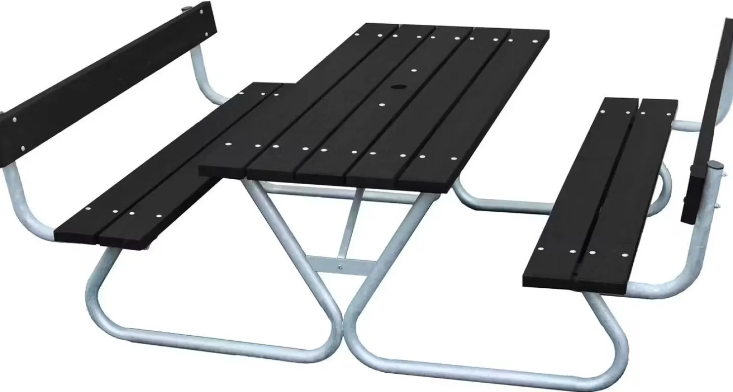 Piknik-pöytäryhmä Eden Wood Robust, 6-8 henkilölle, selkänojalla