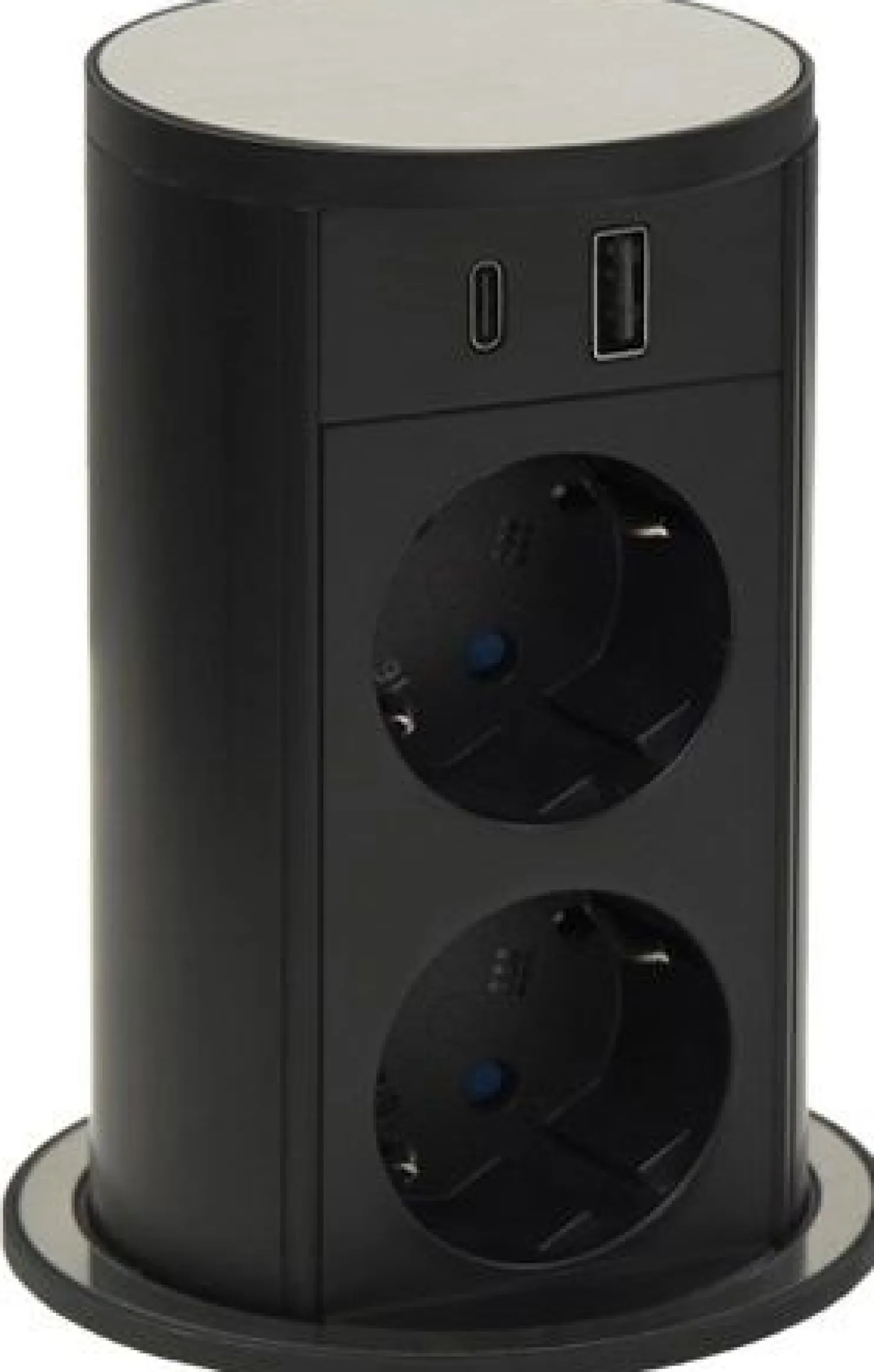 Pistorasia Limente Lift pyöreä USB, tasoon upotettava, IP54