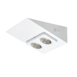 Pistorasia Limente Luna-2 200 W 16 A 230 V 150x164 mm 2-osainen valkoinen kytkimellä