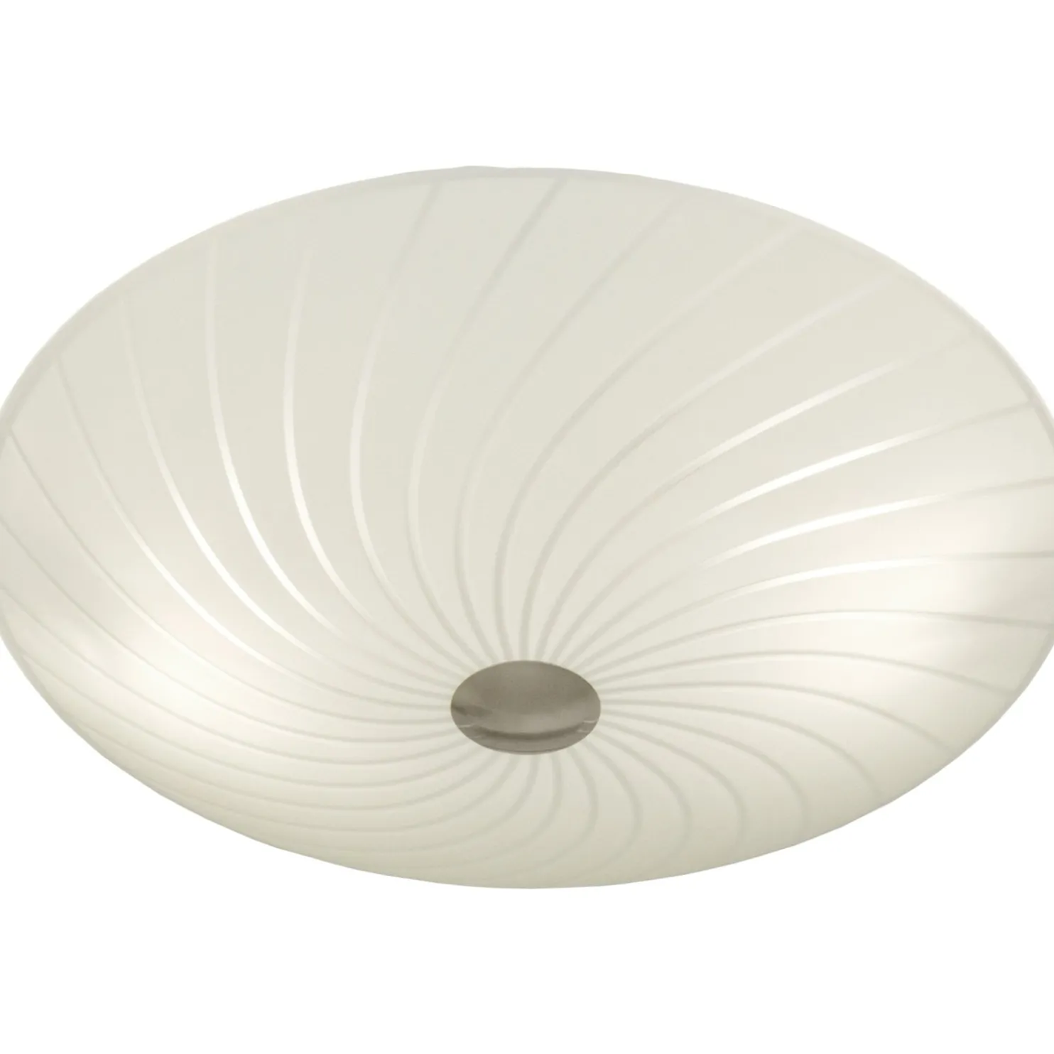 Plafondi Aneta Lighting Cyklon Ø 340x140 mm satiinilasi, teräs