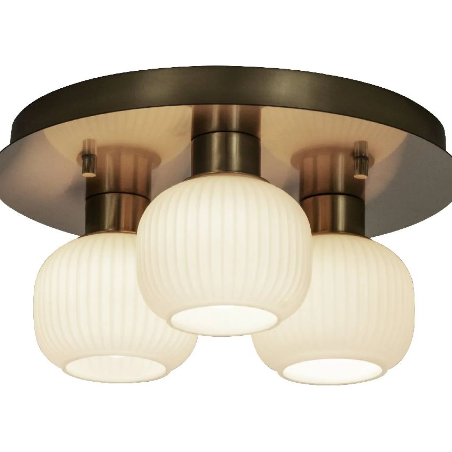 Plafondi Aneta Lighting Messina Ø28cm IP44 mattamessinki/valkoinen