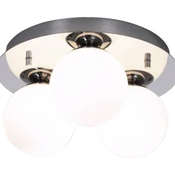 Plafondi Aneta Lighting Nicosia Ø25cm IP44 3-osainen kromi/valkoinen