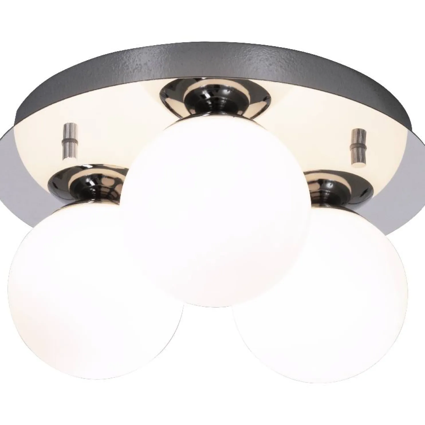 Plafondi Aneta Lighting Nicosia Ø25cm IP44 3-osainen kromi/valkoinen