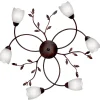 Plafondi Sessak Cecilia K6710-6RØ 70 cm metalli antiikkiruskea