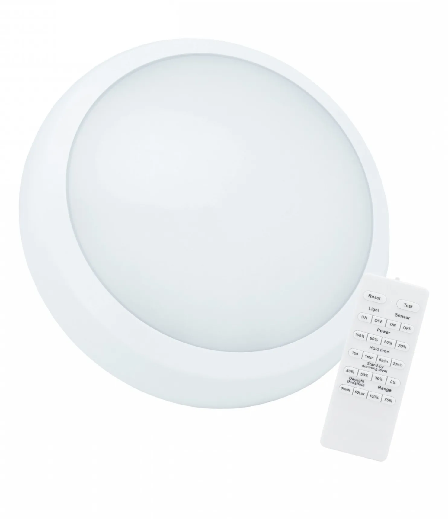 Plafondi Spectrum Nymphea City Pro 2 Ø320mm 23/30W liiketunnistimella IP65 CCT 3000/4000/6000K valkoinen