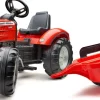 Polkutraktori peräkärryllä Falk Massey Ferguson, punainen
