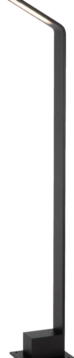 Pollarivalaisin Lucide Lawford, 9.5x15x80.5cm, IP54, 6W, musta