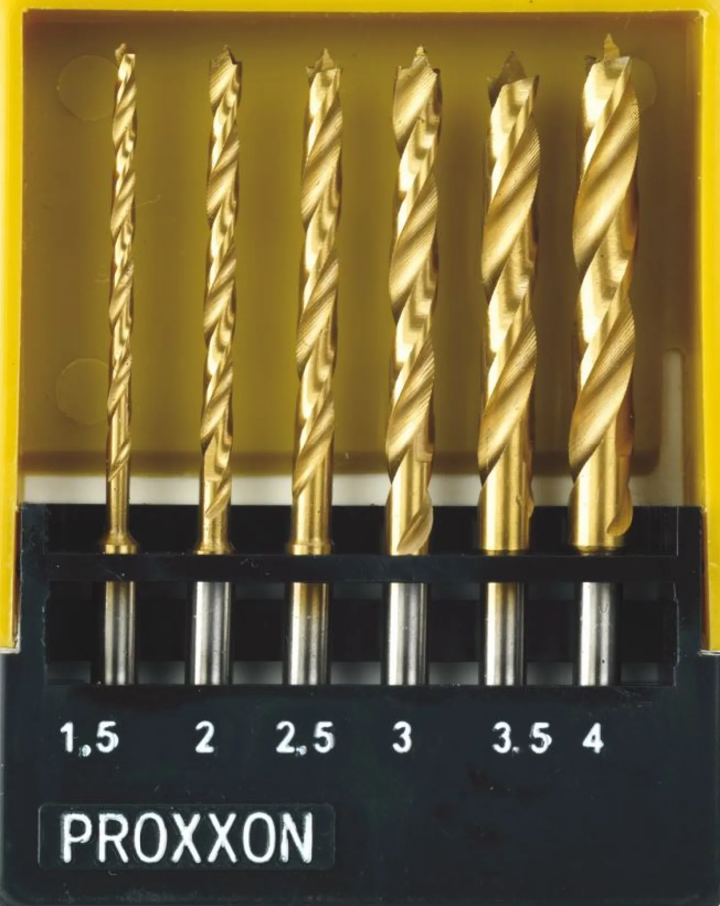 Poranteräsarja Proxxon 28876 HSS, 1, 5–4mm, 6 kpl