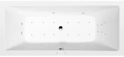 Poreamme Interia Krysta Attraction Hydro-Air, 1800x800x390mm, 249l, valkoinen