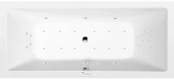 Poreamme Interia Krysta Highline Hydro-Air, 1800x700x390mm, 200l, valkoinen