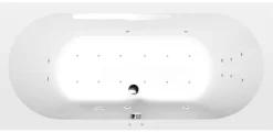 Poreamme Interia Levana Attraction Hydro-Air, 1700x800x390mm, 209l, valkoinen