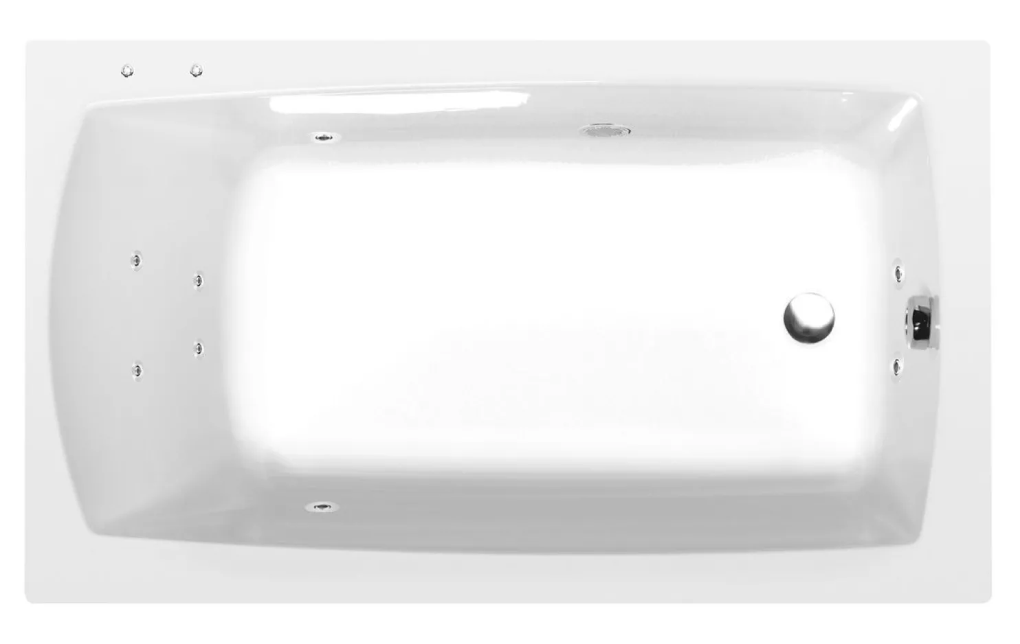 Poreamme Interia Lily Active Hydro, 1200x700x390mm, 150l, valkoinen