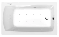 Poreamme Interia Lily Highline Hydro-Air, 1200x700x390mm, 150l, valkoinen