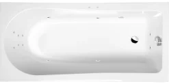 Poreamme Interia Lisa Attraction Hydro, 1600x700x470mm, 245l, valkoinen