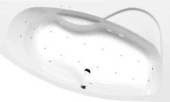 Poreamme Interia Mamba Active Hydro-Air, 1600x950x440mm, oikea, 235l, valkoinen