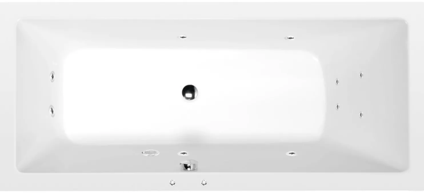 Poreamme Interia Mimoa Active Hydro, 1700x750x390mm, 221l, valkoinen