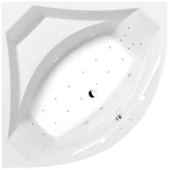 Poreamme Interia Rosana Attraction Hydro-Air, 1400x1400x490mm, 290l, valkoinen