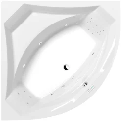 Poreamme Interia Rosana Highline Hydro, 1500x1500x490mm, 365l, valkoinen