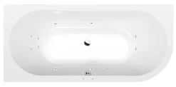 Poreamme Interia Viva Active Hydro, 1850x800x470mm, vasen, 267l, valkoinen