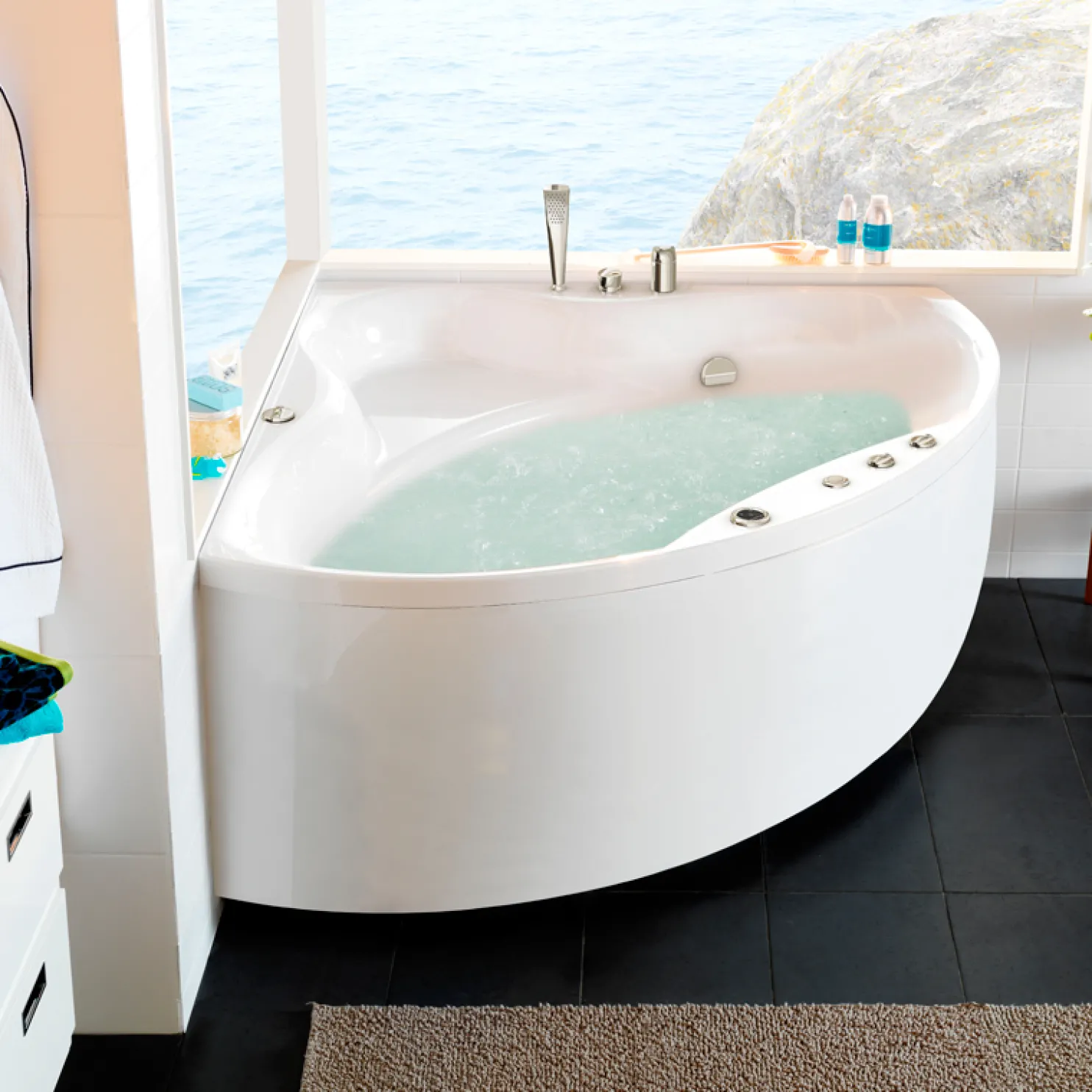 Poreamme Westerbergs Ocean 130C Comfort 2.0 akryyli valkoinen