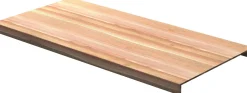 Porrasaskelma Lundbergs Rustic 590mm kaksoisaskelma tammi öljytty eri leveyksiä