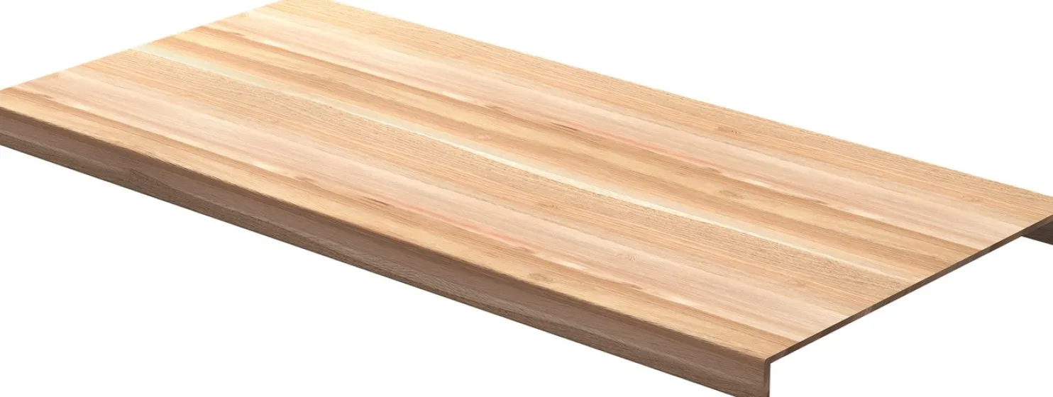 Porrasaskelma Lundbergs Rustic 590mm kaksoisaskelma tammi öljytty eri leveyksiä