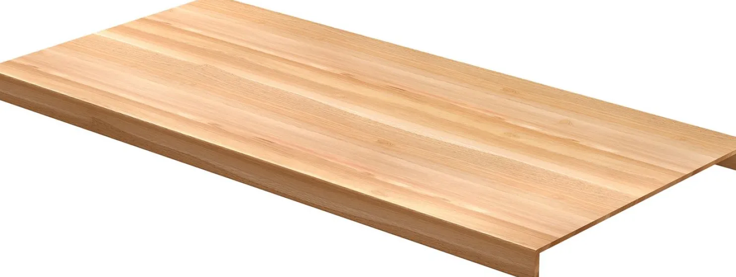 Porrasaskelma Lundbergs Rustic 590mm kaksoisaskelma tammi lakattu eri leveyksiä