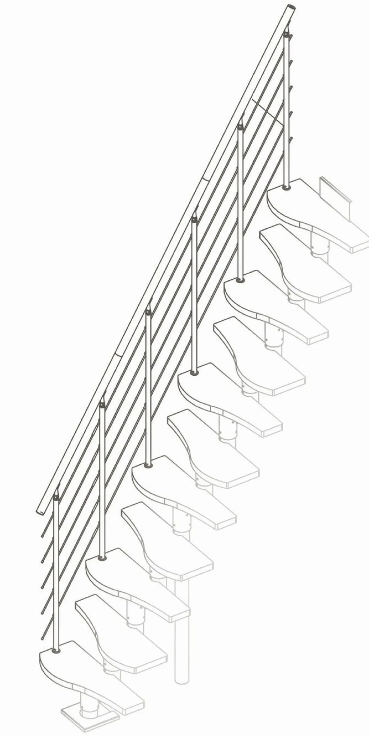 Porraskaide Dolle Shape 6 Basil/Berlin-portaisiin öljytty pyökki eri vaihtoehtoja