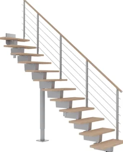 Portaat Dolle Dubai, suora, Design-kaide, valkoöljytty tammi, eri värejä ja kokoja