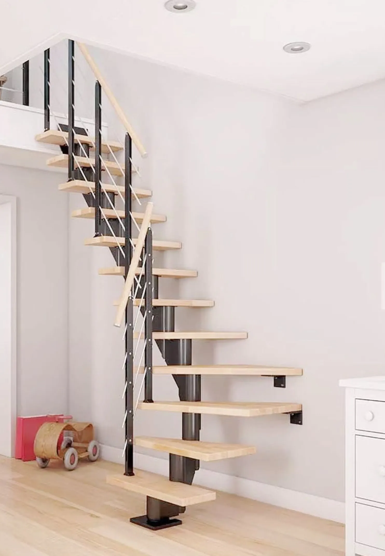 Portaat Dolle Frankfurt Design, L-malli, öljytty pyökki, eri värejä ja kokoja