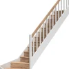 Portaat Dolle Paris, 3180mm, oikea, porraskaiteella, umpinainen malli, lakattu tammi