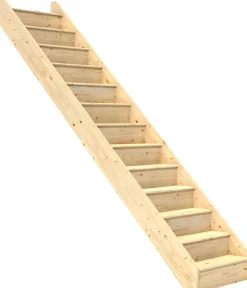 Portaat Dolle Paris, 2805mm, suora, ilman kaidetta, umpinainen malli, käsittelemätön kuusi