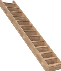 Portaat Dolle Paris, 2805mm, suora, ilman kaidetta, umpinainen malli, lakattu tammi