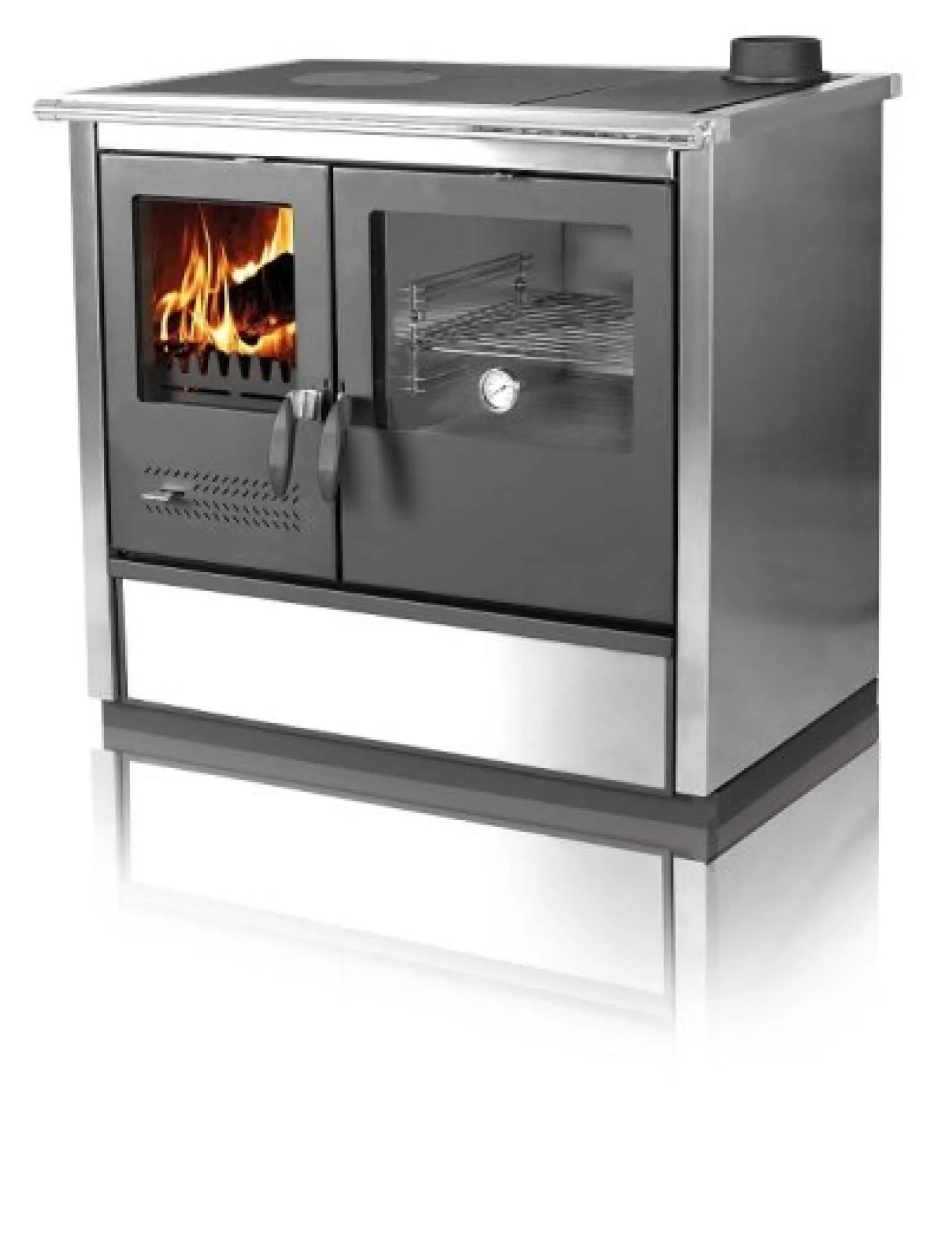 Puuliesi SVT North lasiovella 9kW, hormilähtö oikealla
