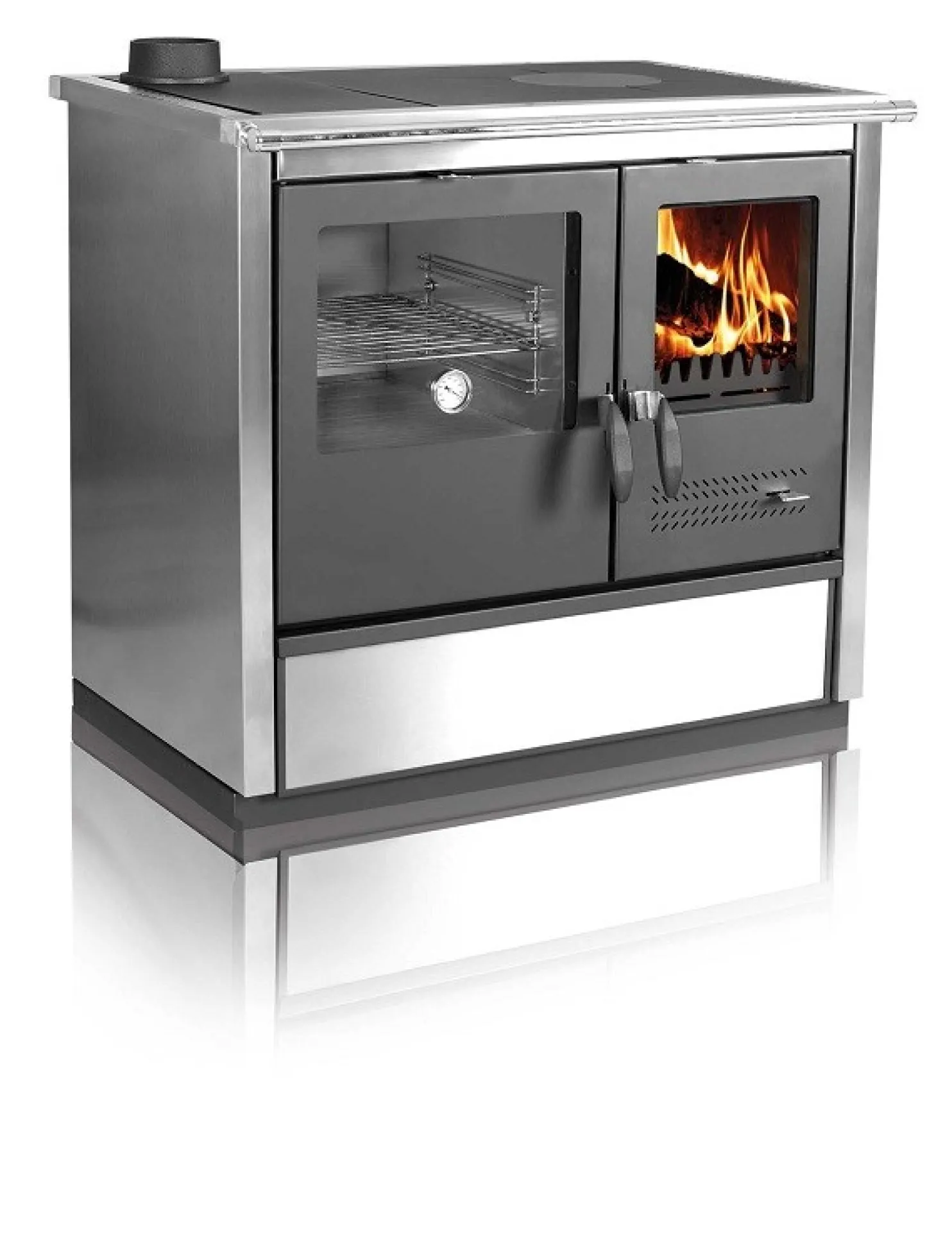 Puuliesi SVT North lasiovella 9kW, hormilähtö oikealla
