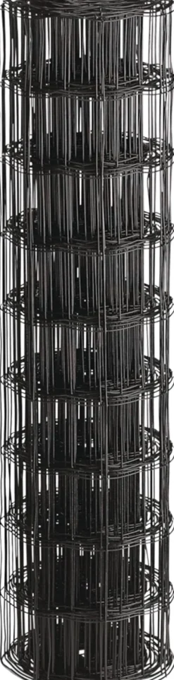 Puutarha-aita Hortus 10x10cm 0,6x25m 0% PVC musta