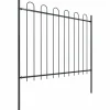 Puutarha-aita kaarikärjillä 10.2x1.5m teräs musta