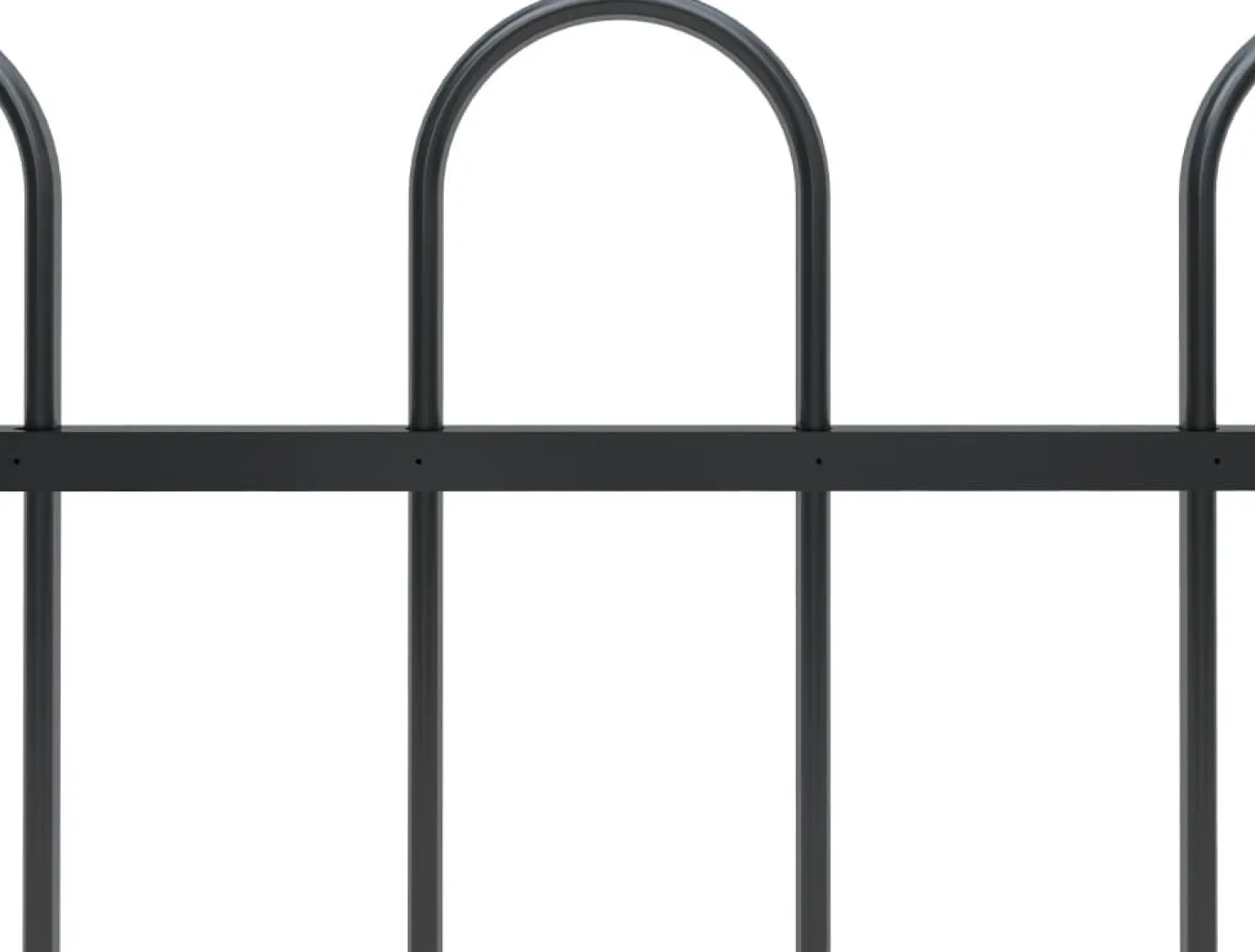 Puutarha-aita kaarikärjillä 1.7x1.5m teräs musta