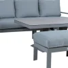 Puutarhakalustesetti Home4You RIO 6-osainen, harmahtava, beige