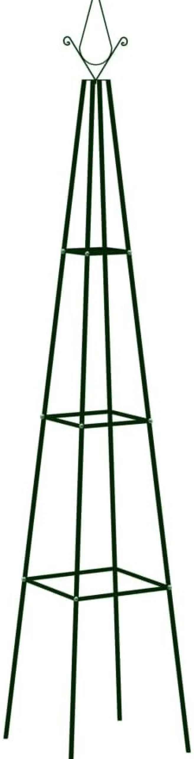 Puutarhan kasvitelineet 2 kpl musta 35x35x195 cm rauta