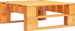 Puutarhan kuormalavajakkara 60 x 60 x 25 cm hunajanruskea