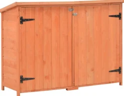 Puutarhan varastovaja puu 120x50x91 cm 0,6m2