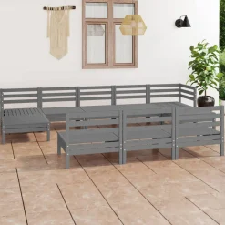 Puutarhasohvasarja, pöydällä, mänty, 10-osaa, eri värejä