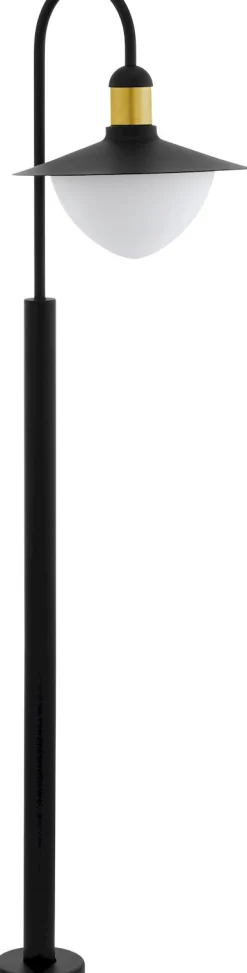 Pylväsvalaisin Eglo Sirmione 120 cm musta/kulta