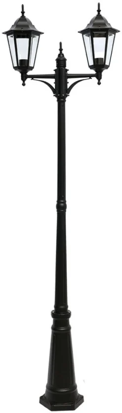Pylväsvalaisin Kartano PKK-2U 2250 mm 2-osainen musta