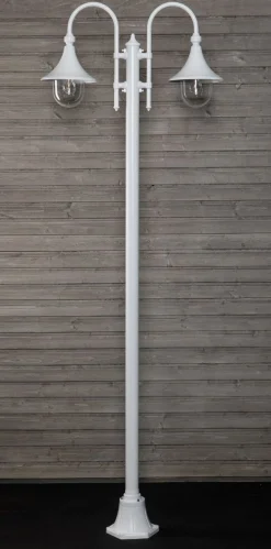 Pylväsvalaisin Noor Trumpetti 2350x810x250 mm 2-osainen valkoinen