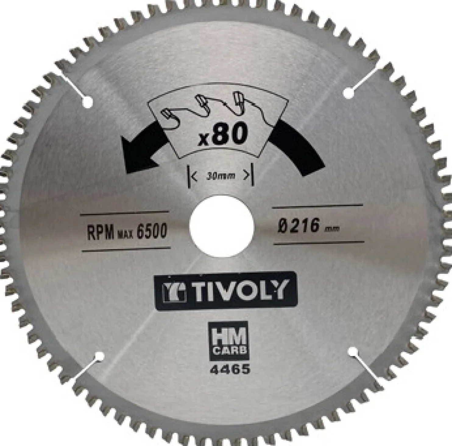 Pyörösahanterä Tivoly 160 × 20 × 2,5/1,5mm alumiinille ja värimetalleille