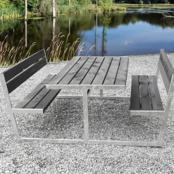 Pöytäryhmä Hortus Balder painekyllästetty puu galvanoitu runko