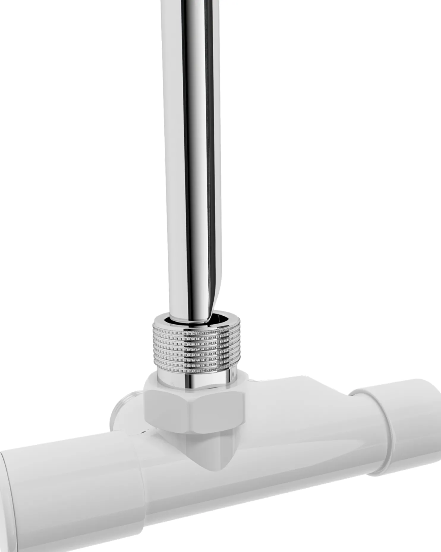 Pyyhekuivaimen venttiili Nordhem kulmamalli vasen 430mm C/C 40mm valkoinen